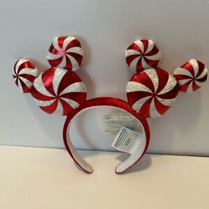Disney peppermint Christmas ears nwt